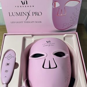 VogueNow LuminX Pro Pink LED Skincare Mask - cordless with remote!